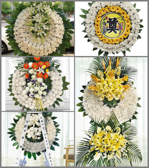 广东梅州市五华县龙村镇水口村花圈速递